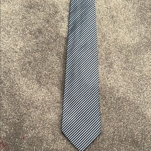 Banana Republic Gray Tie with Classic Stripes